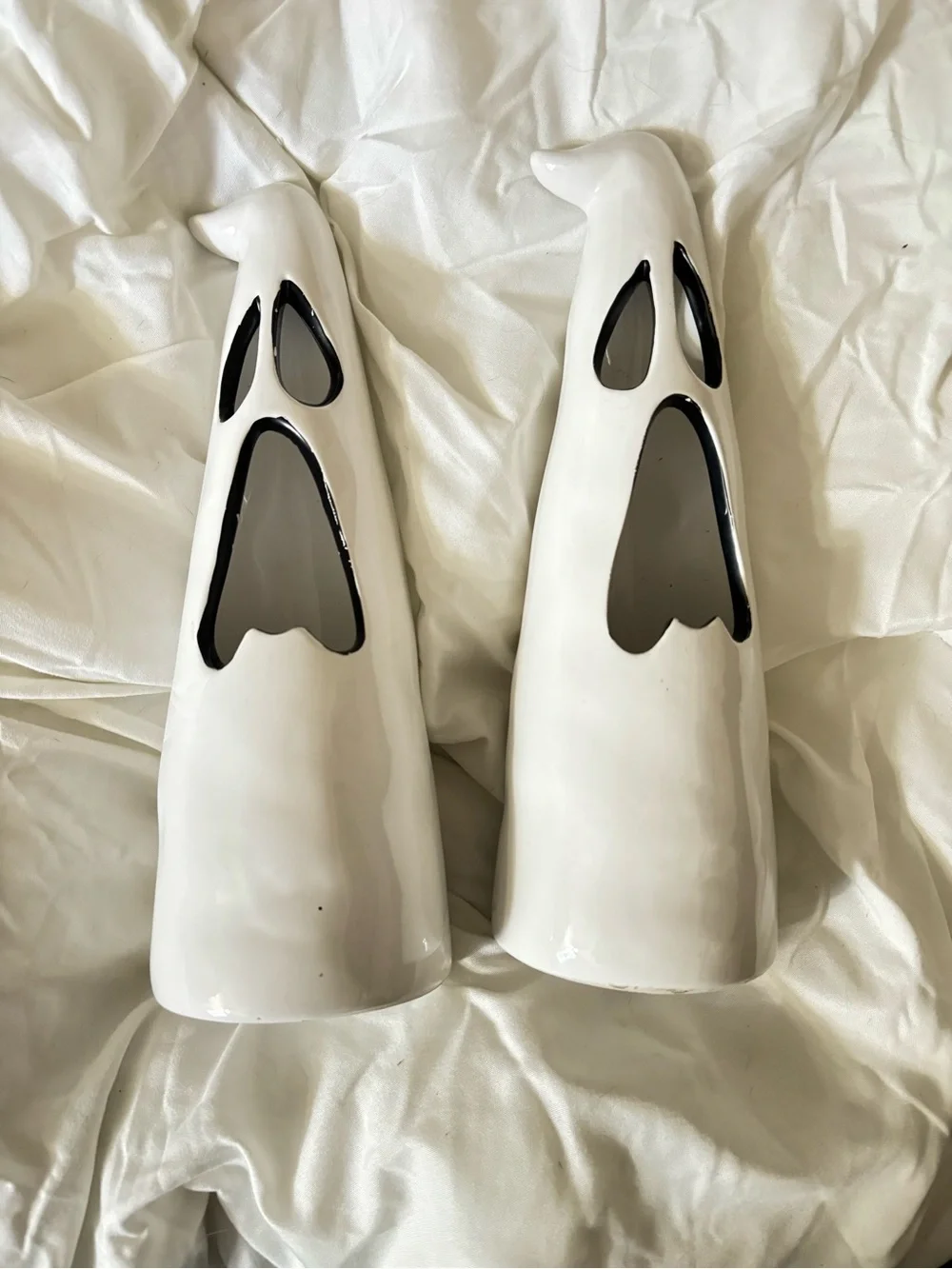 Halloween Ghost candle holders.  2 count
